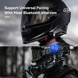 LEXIN-MeshCom Motorcycle MESH& Bluetooth Headset Intercom - Thumbnail Image 7