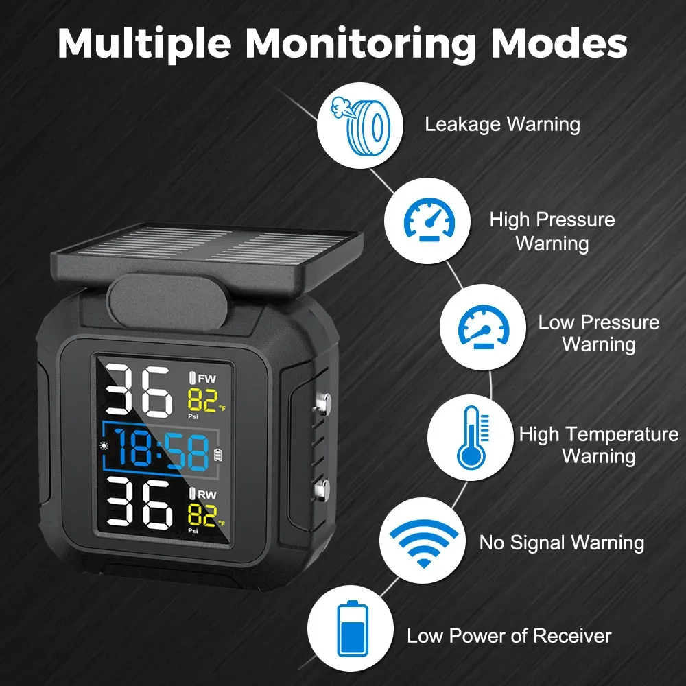 Motorcycle TPMS Tire Pressure Monitoring System - Image 3