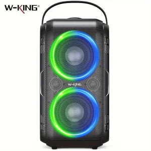 W-KING T9-2 80W RMS Party Portable Speakers Bluetooth Wireless Boombox with 2 Drivers