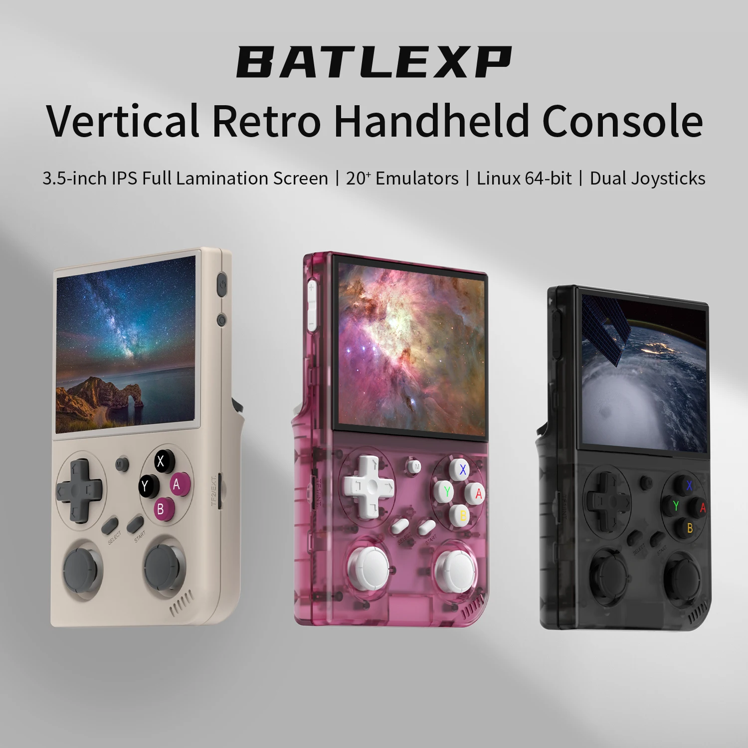 BATLEXP G350 Handheld Game Console 3.5'' IPS Screen Linux System - Image 1
