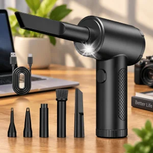 6000mAh Rechargeable Electric Air Duster, Cordless  with 3 Speed Settings up to 51000RPM - Thumbnail Image 8