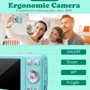 2026 New 48MP Digital Camera – Full HD 1080P, 16X Zoom & 32GB Memory Card - Thumbnail Image 4
