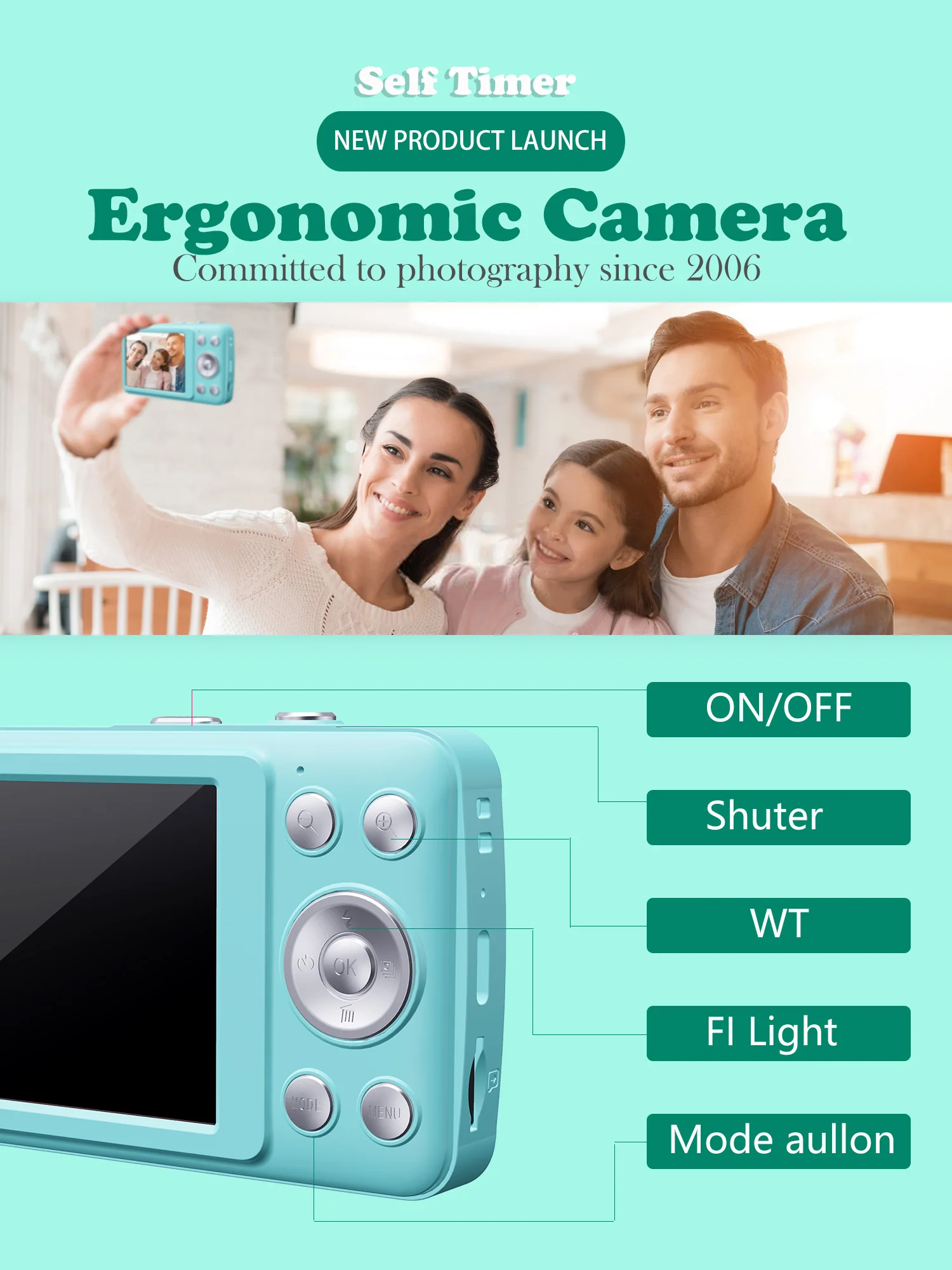 2026 New 48MP Digital Camera – Full HD 1080P, 16X Zoom & 32GB Memory Card - Image 4