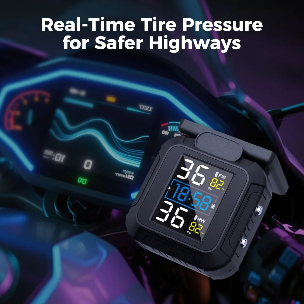 Motorcycle TPMS Tire Pressure Monitoring System - Image 2