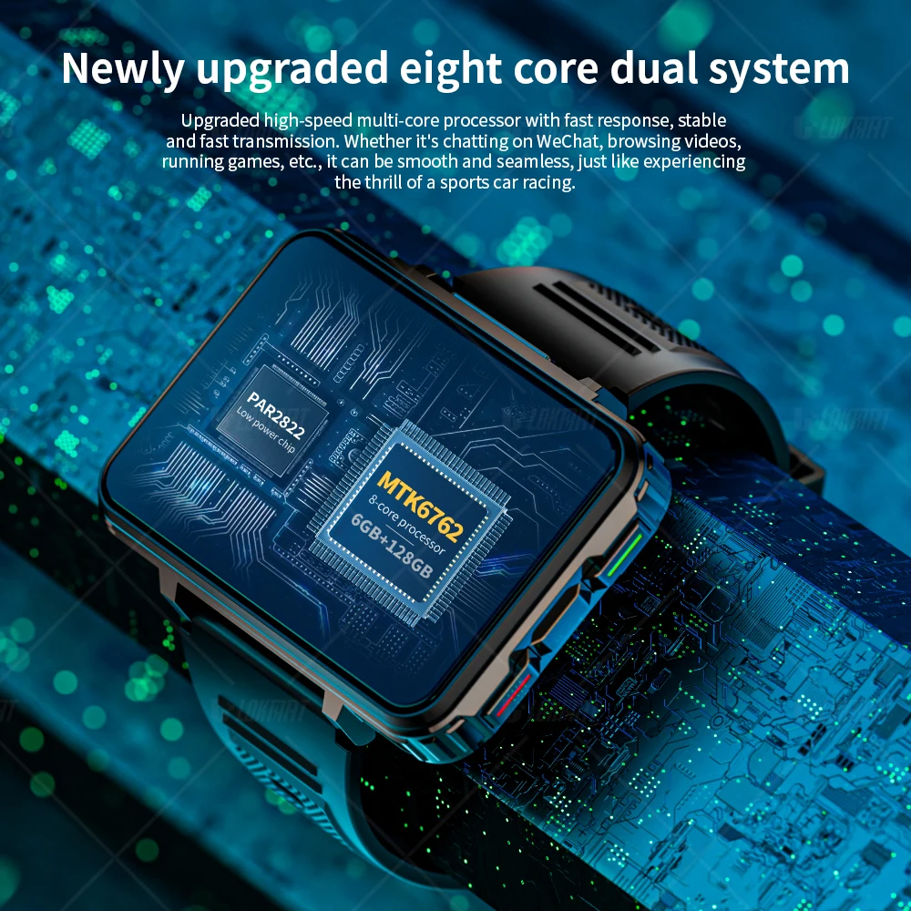 LOKMAT APPLLP 5 MAX Android Smartwatch – Large Screen, 4G Calling, Dual Camera & Gaming - Image 2