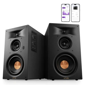ULTIMEA 3-Way Bookshelf Speakers with 5.25'' Woofer, 70W RMS, App Control - Thumbnail Image 8