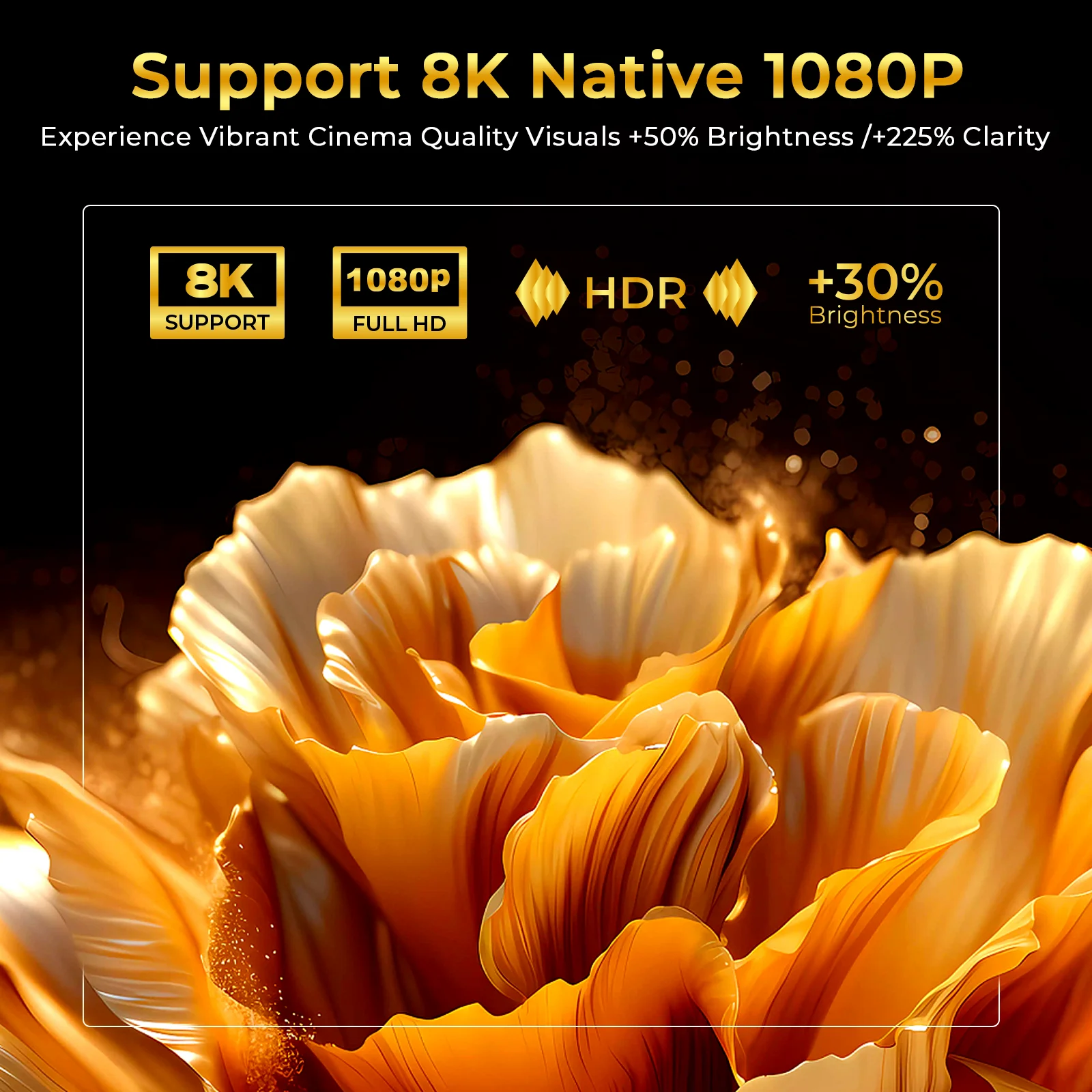 8K Decoding X7 AI Smart Projector with Android 14, UHD 1080P - Image 2
