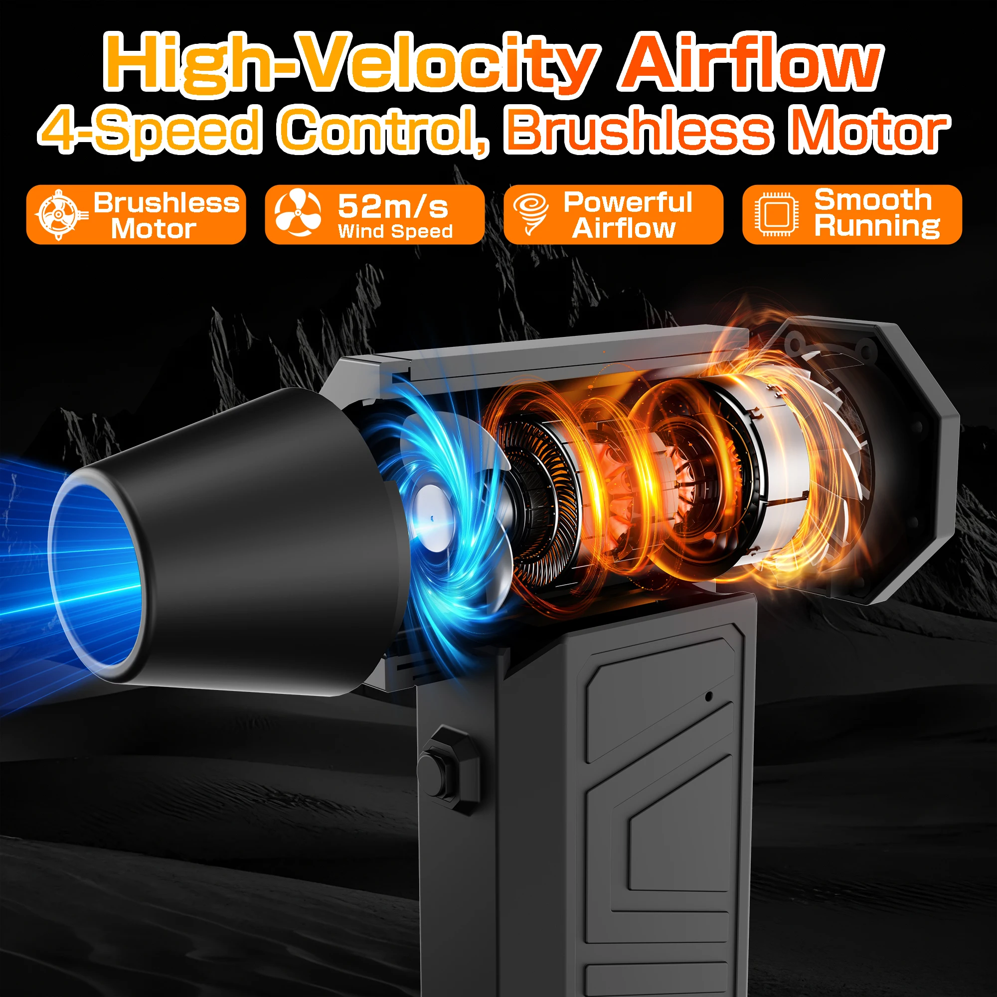Air Duster Electric Dust Collector Turbo Fan Hair Dryer Air Blower - Image 7