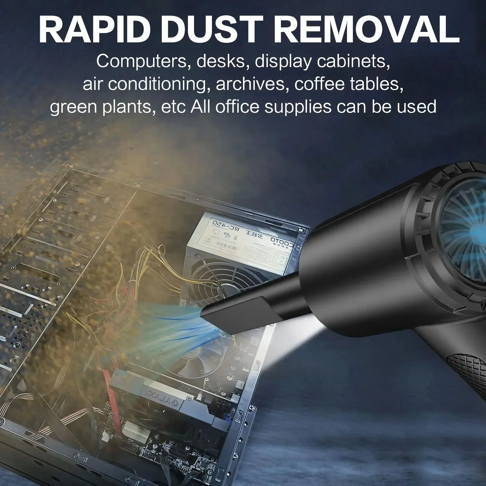 6000mAh Rechargeable Electric Air Duster, Cordless  with 3 Speed Settings up to 51000RPM - Image 2