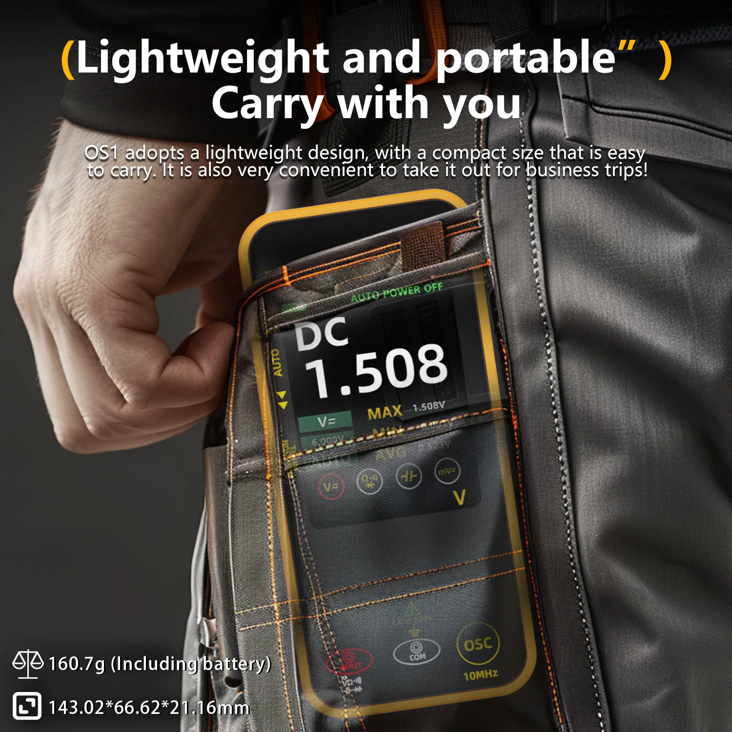 BSIDE 2-in-1 Handheld Oscilloscope Multimeter Smart Voltmeter Current - Image 6
