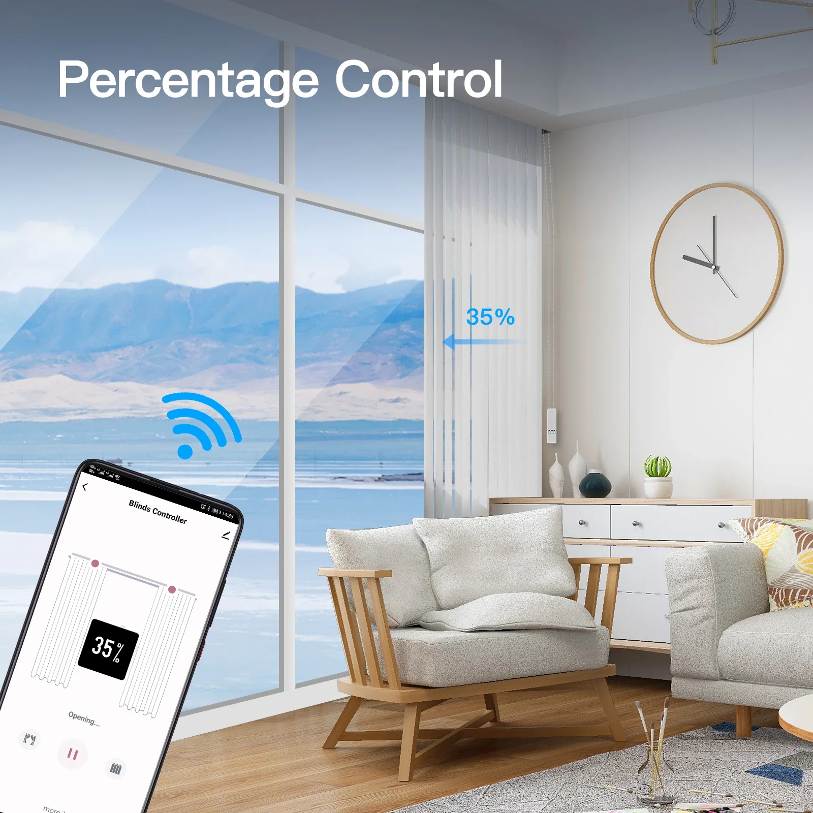 MOES Tuya WiFi Smart Motor Electric Chain Roller Blinds Shade Shutter Drive - Image 5