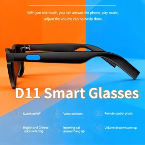D11 Smart Glasses Hot Recorder Voice Assistant Music Bluetooth AI Shooting Connectivity