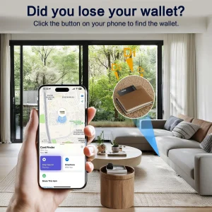 Ultra Thin Mini Bluetooth 5.0 Tracker Card Compatible with Find My Network iOS Only - Thumbnail Image 8