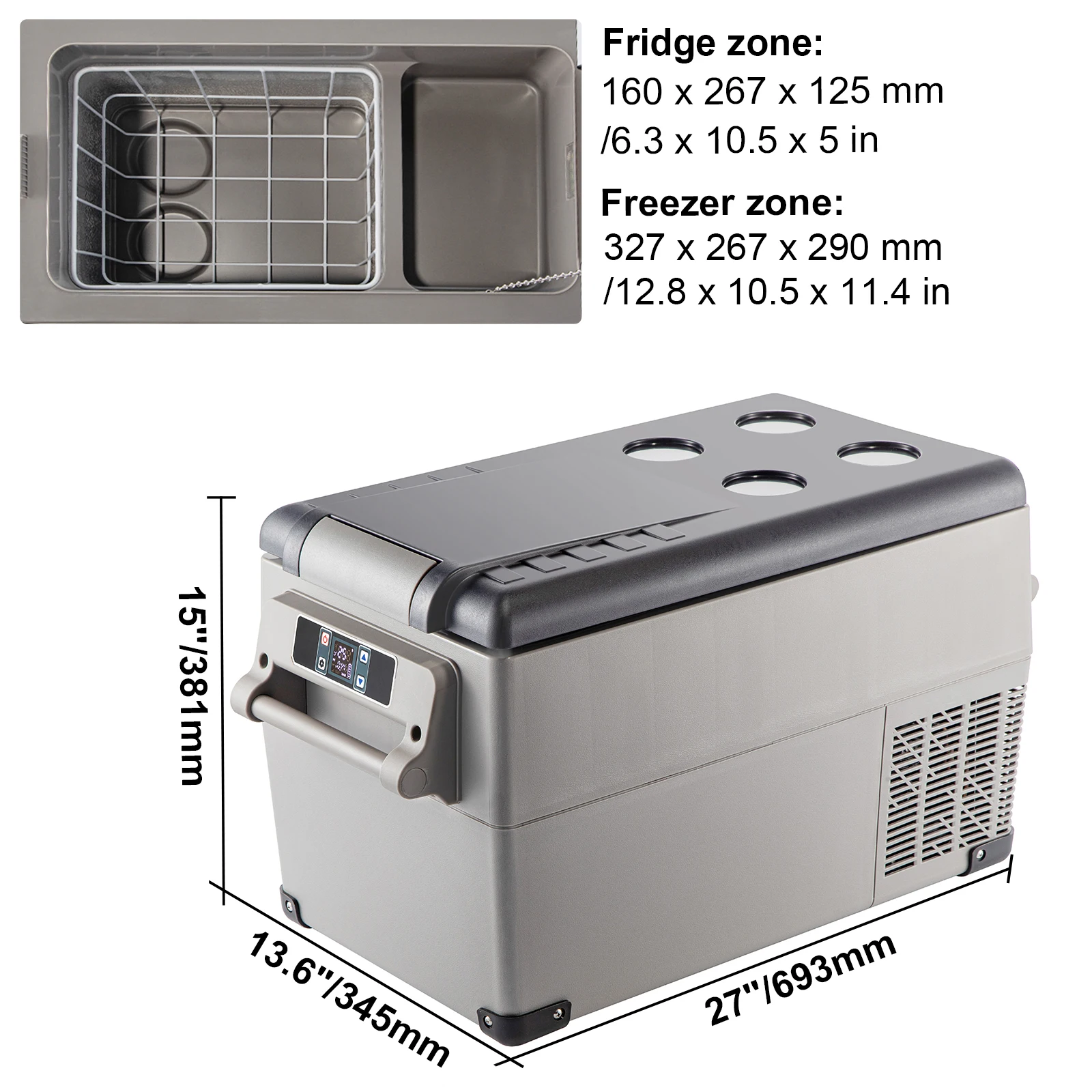 SucceBuy 20L 22L 35L 45L 55L Car Refrigerator Mini Fridge Freezer - Image 7