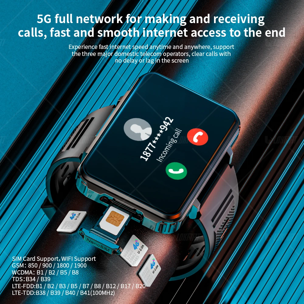 LOKMAT APPLLP 5 MAX Android Smartwatch – Large Screen, 4G Calling, Dual Camera & Gaming - Image 5