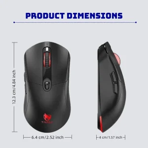 T-WOLF Tri Mode Gaming Mouse Wireless RGB Backlit - Thumbnail Image 5