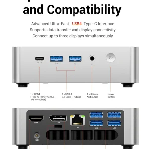 Firebat F1 Mini Pc  Windows11 Desktop Gaming Computer - Thumbnail Image 8