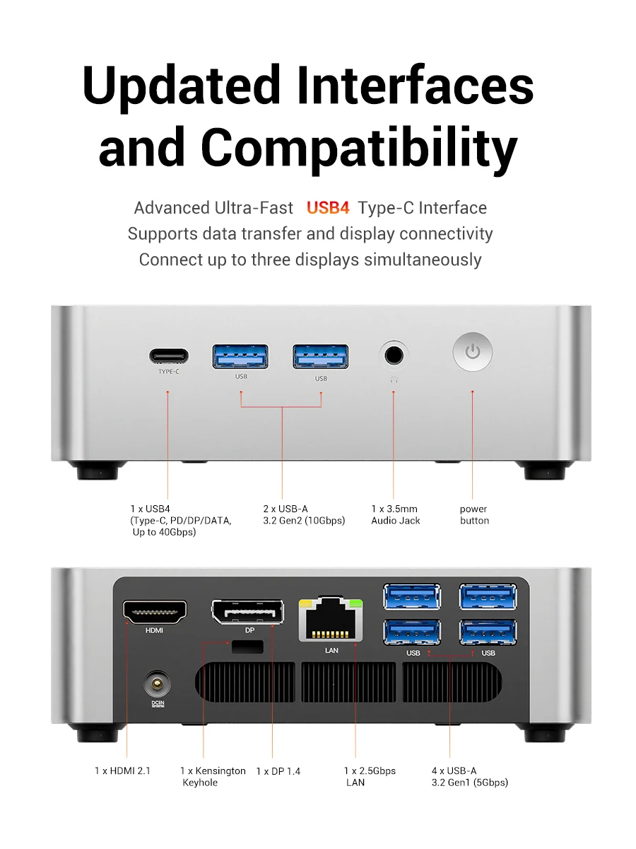 Firebat F1 Mini Pc  Windows11 Desktop Gaming Computer - Image 8